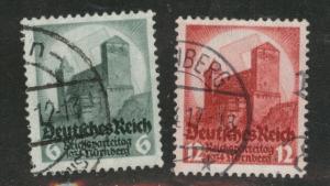 Germany Scott 442-443 Used 1934 Nuremberg castle set