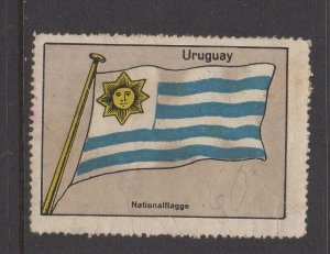 Germany - Uruguay National Flag Collector Advertising Stamp - NG 