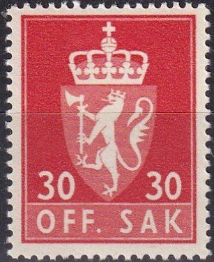 Norway #O70  F-VF Unused  CV $3.00  (Z5051)