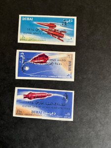 Stamps Dubai SG# 127-9 never hinged