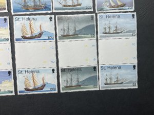 ST. HELENA # 716-727--MINT NEVER/HINGED---COMPLETE SET OF GUTTER PAIRS-----1998