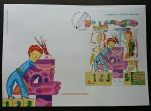 Portugal Children Right Education 2008 Painting Drawing Art Academic Study (FDC)