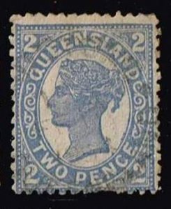 Queensland, Sc.#105 used Queen Victoria (1819-1901)