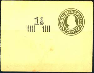 U.S. #U515 MINT NH Full Cover Misplaced Overprint 