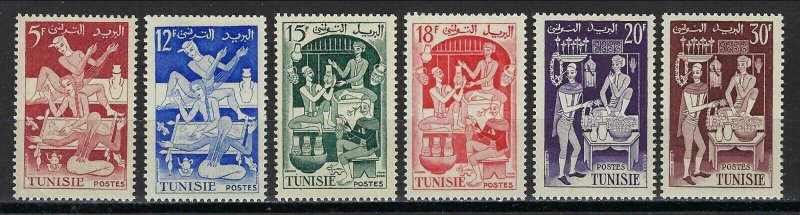 TUNISIA #265-70 MINT, VF, NH - PRICED AT 1/2 CATALOG!