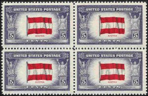 919 Mint,OG,NH... Block of 4... SCV $1.20