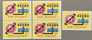 New Zealand 1963 #364, Wholesale lot of 5, MNH,CV $9.50