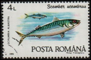 Romania 3728 - Cto - 4L Atlantic Mackeral (1992)