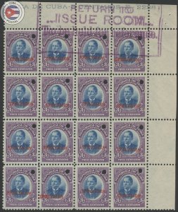 Cuba 1910 Scott 241 | MNH Specimen Block | CU21012