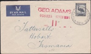 PAPUA NEW GUINEA 1950 cover Australia franking used in LAE.................A7971