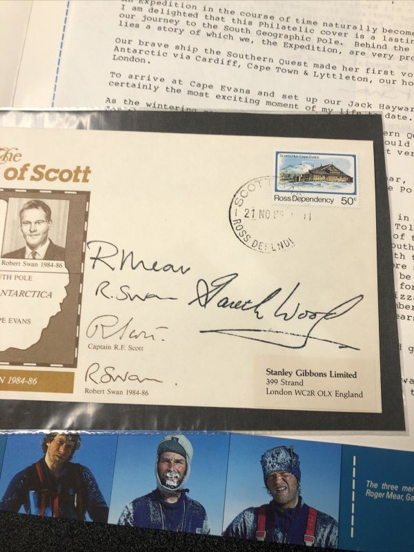 In The Footsteps Of Scott, Antarctic Expedition 1984-86 With Ross Dependency FDC 