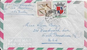 Cape Verde to East Providence, RI 1962 Airmail