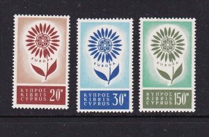 Cyprus 1964 Sc 244-246 set of 3 MH