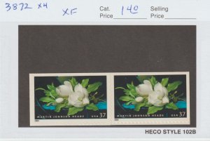 Scott# 3872 2004 37c Martin Johnson Heade Issue XF MNH x4 Double Sided Pane