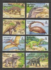 SOLOMON ISL Sc# 1062 - 1069 MNH FVF Set8 Dinosaurs 