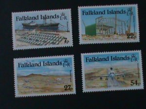 ​FALKLAND ISLANDS-1985-SC#425-8  MOUNT. PLEASANT AIRPORT OPENING-MNH-VF