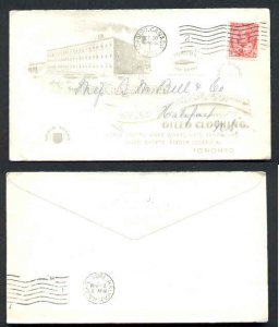 Canada-cover #3700 -2c KEVII-illustrated ad-York Cnty-Toronto-Oct 30 1903-Tower