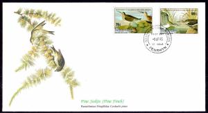 Penrhyn Island 313-314 Birds U/A FDC