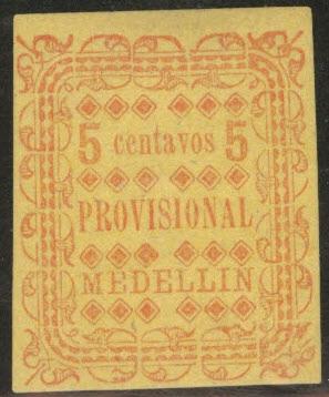 Colombia Medellin Scott 71 MH* stamp