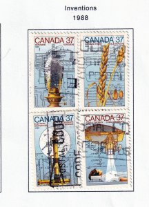 Canada 1988   - Canada Day  - VF-Used set # 1206-1209