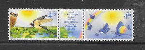 BIRDS - ESTONIA #514 (FOLDED) MNH