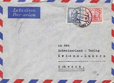 Czechoslovakia, Airmail, Military Related