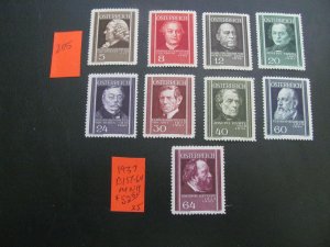 AUSTRIA 1937 MNH  SC B156-64  SET  XF  $52.50 (205)