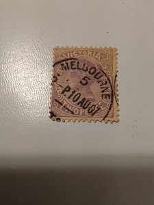 VICTORIA 1883, SG# 211, Melbourne watermark, Perf 12×12½, QV 2 pence, Used