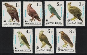 Hungary WWF Eagle Falcon Buzzard Birds of Prey 7v 1983 MNH SC#2797-2803