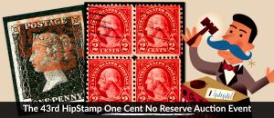 The 43rd HipStamp One Cent Auction Event