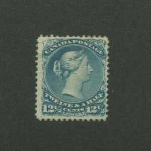 1868 Canada Postage Stamp #28 Mint Hinged F/VF Original Gum 