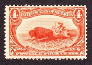 US 287 4c Trans-Mississippi Mint F-VF OG LH SCV $110 (005)