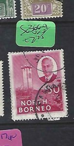 NORTH BORNEO  (P1510B)   KGVI  50C TOWER  SG 366A  VFU 