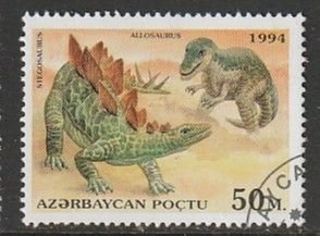 1994 Azerbaijan - Sc 451 - used VF - 1 single - Dinosaurs