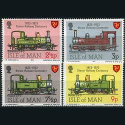 ISLE OF MAN 1973 - Scott# 29-32 Railroad Cent. Set of 4 NH