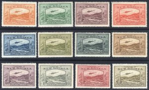 New Guinea 1939 1/2d-5s Goldfields AIR Scott C46-C57 SG 212-223 MLH Cat $227