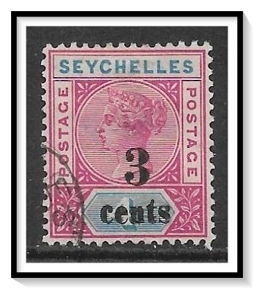 Seychelles #22 Queen Victoria Used