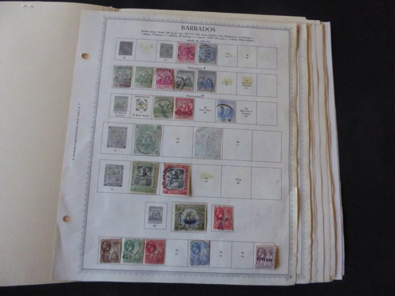 Barbados 1852-1992 Stamp Collection on Scott Album Pages