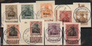 Germany WWI France Belgium BRUGGE Etappe West Occupation Used Feldpost 109621