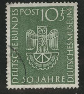 Germany Scott B321 used 1953 Museum Toned stamp CV$26