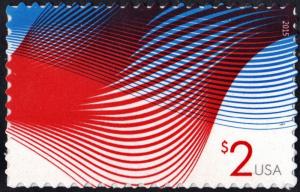 SC#4954 $2.00 Patriotic Waves (2015) SA