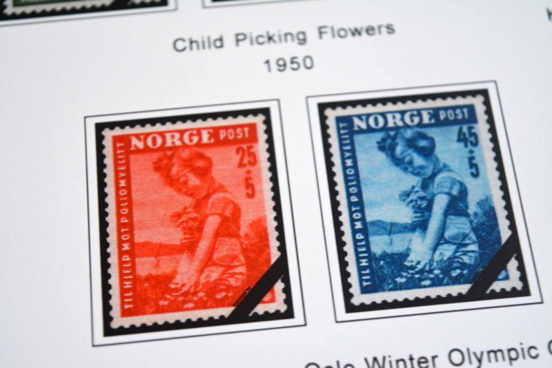 COLOR PRINTED NORWAY 1855-2010 STAMP ALBUM PAGES (183 illustrated pages)