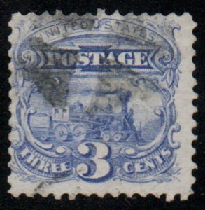 US #114 VF used, fresh color and impression,  a super lightly canceled, used ...