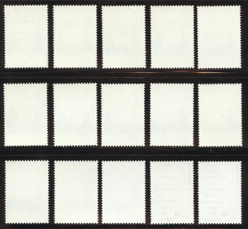 Netherlands Scott O44-O58 MNHOG - 1989 Intl Court of Justice Set- SCV $22.75