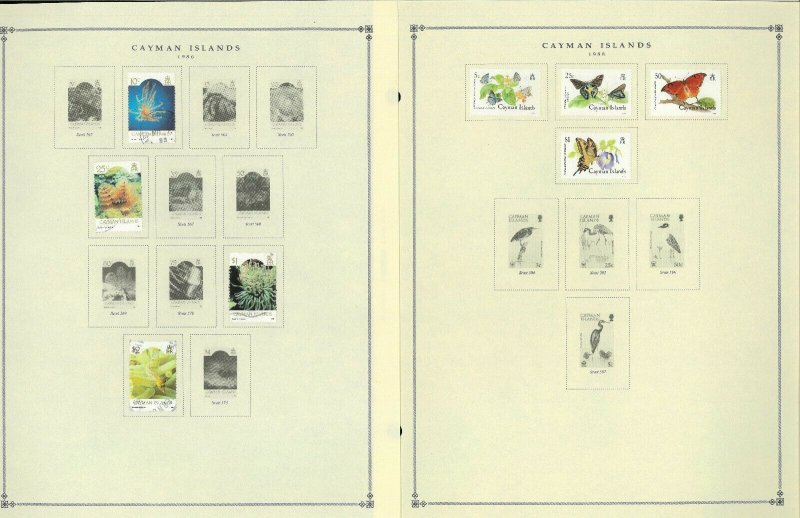 Cayman Islands 1946-1994 M & U Hinged on Scott Internation Pages Thru 1999.