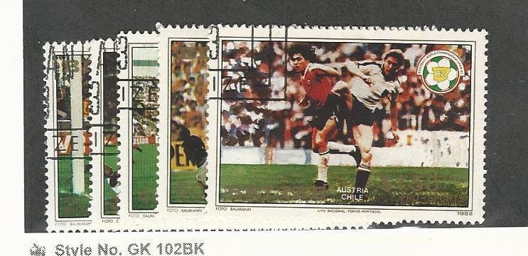 Belize, Postage Stamp, #B1//B6 (5 Diff) Used, 1982 Soccer, Football