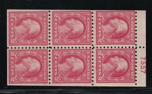 463a Booklet Pane Plate # VF OG never hinged nice color cv $ 240 ! see pic !