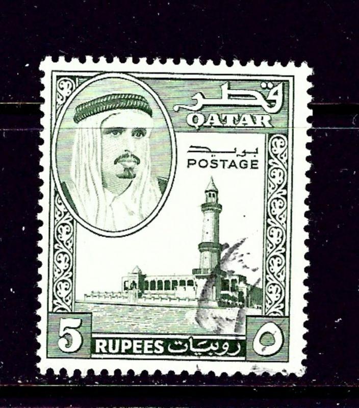 Qatar 35 Used 1961 issue