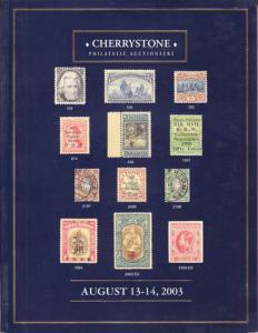 US, Autographs, Choice Foreign Stamps, Cherrystone 2003 Auction catalog