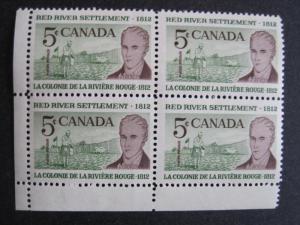 Canada 397 Corner Block LL VF MNH